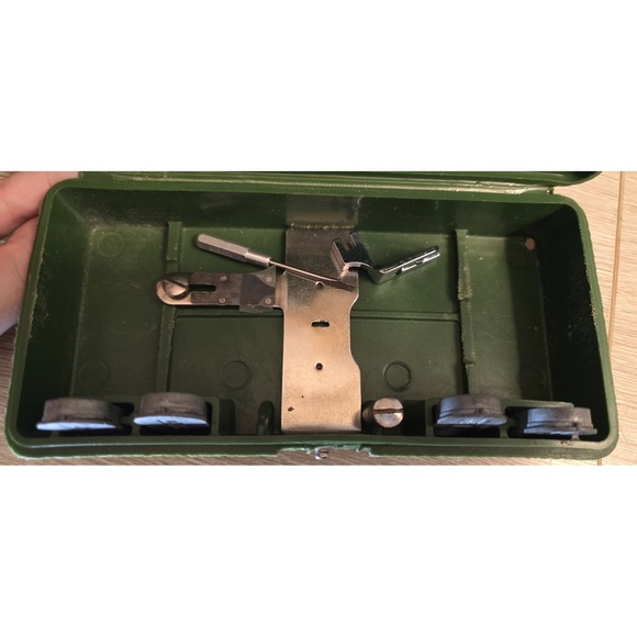 Vintage Singer Model W 654321 N Sewing Accessory w/ Green Case Beautiful - Picture 4 of 13